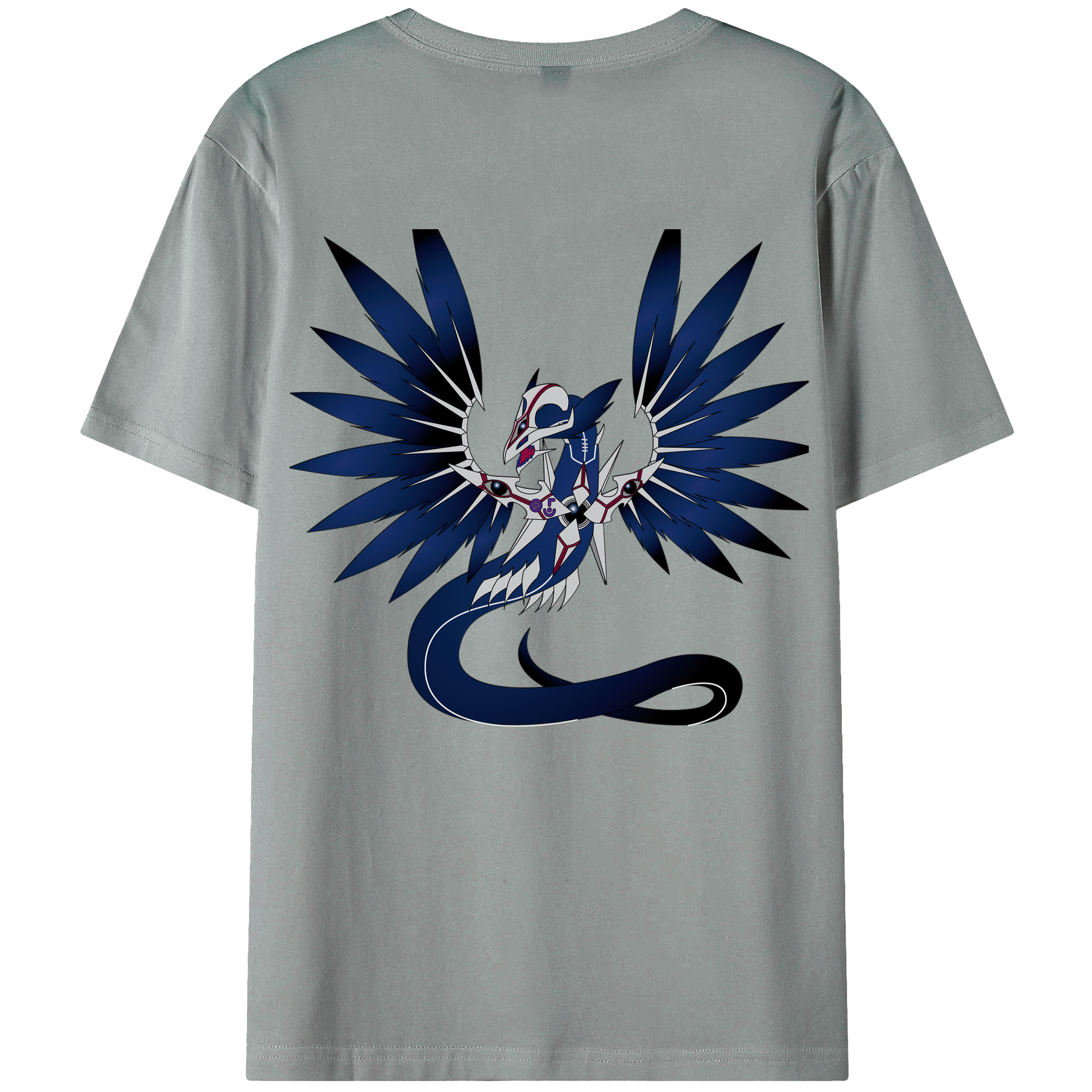 （画像用） 遊☆戯☆王 Yu-Gi-Oh! 綿100％ メンズ半袖Tシャツ（バックプリント） 通気性